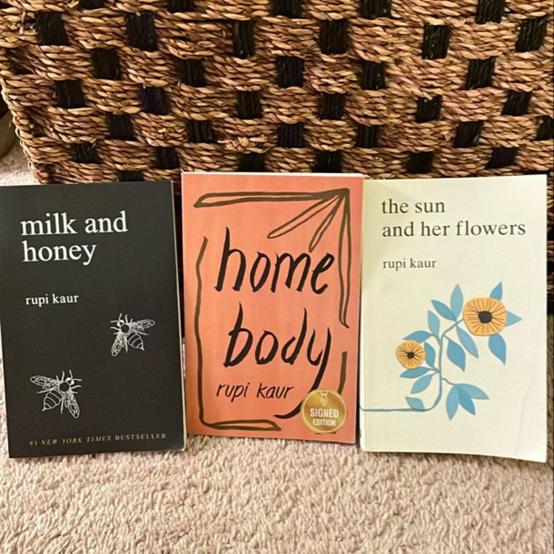 The Sun and Her Flowers; Home Body (signed); Milk and Honey