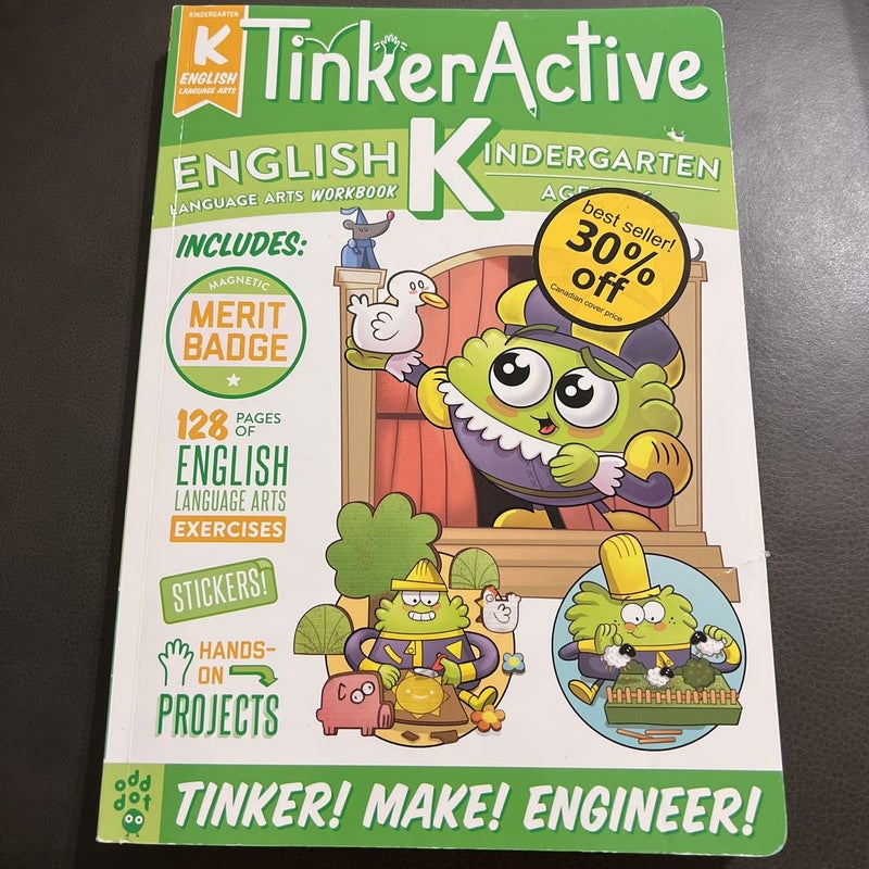 TinkerActive Workbooks: Kindergarten English Language Arts