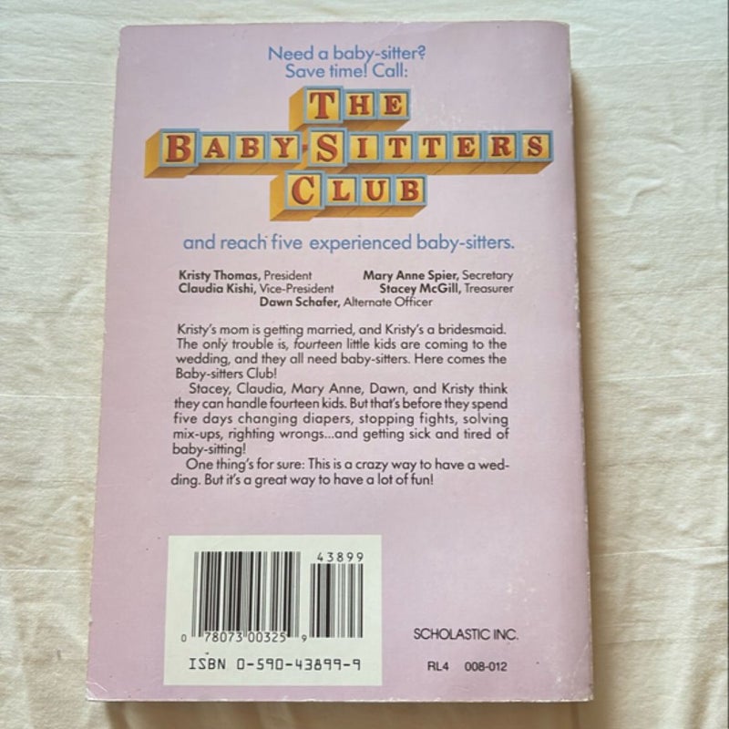 the Babysitters Club #6 Kristy's Big Day First Edition