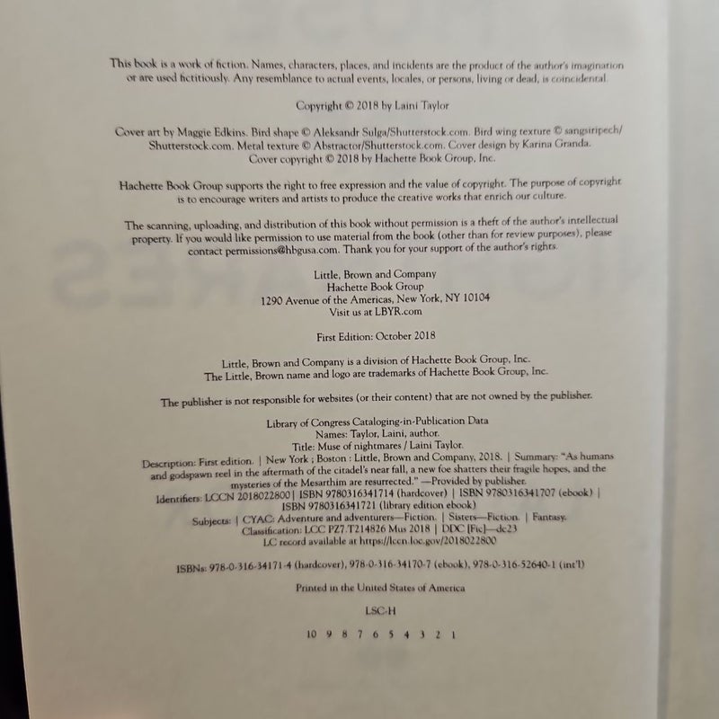 Muse of Nightmares by Laini Taylor, Hardcover | Pangobooks