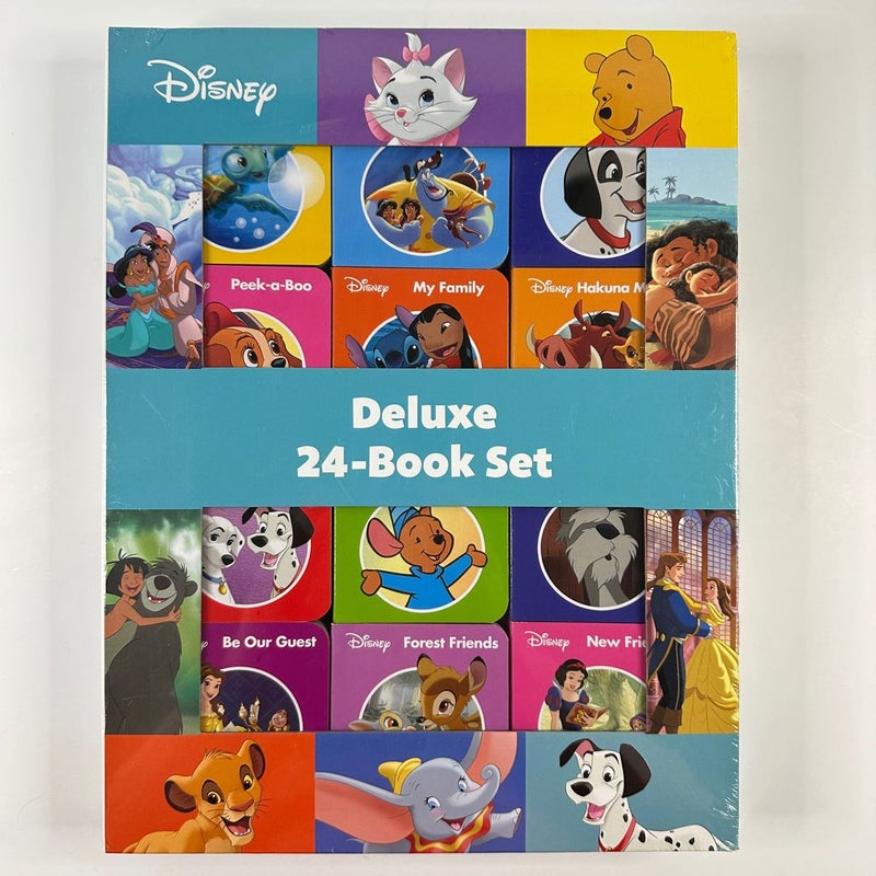 Disney Deluxe 24 Board Book Box Set, NEW