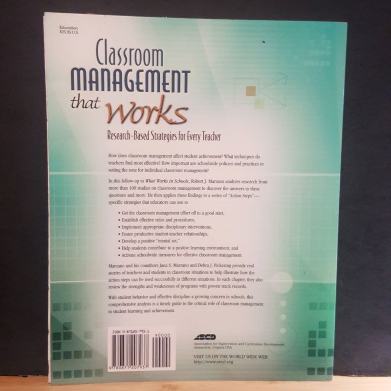 Classroom Management That Works by Robert J. Marzano; Jana S. Marzano ...