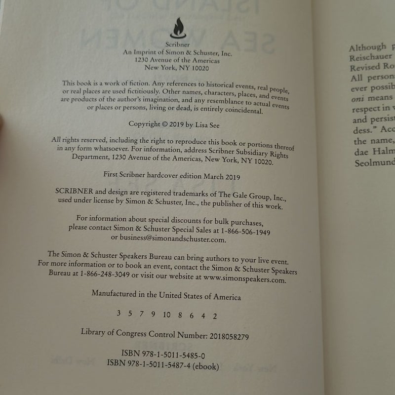 The Island of Sea Women *First Edition*