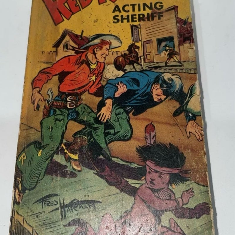 VTG‼ Red Ryder Acting Sheriff Better Little Book 1949 Fred Harman