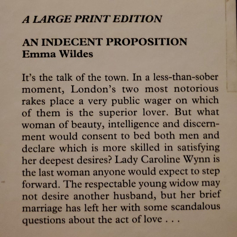 An Indecent Proposition hardcover