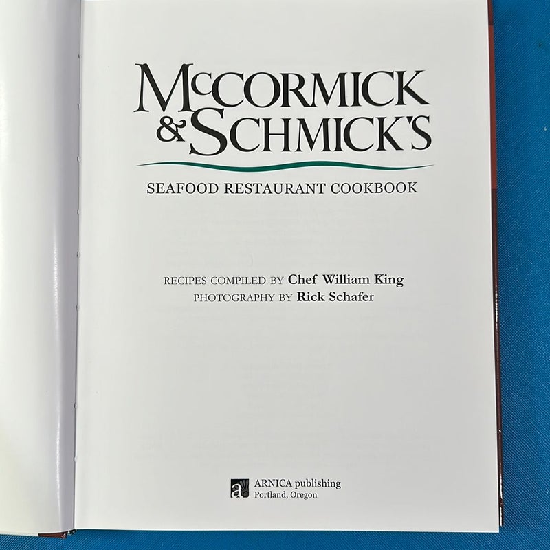 McCormick and Schmick's Seafood Restaurant Cookbook