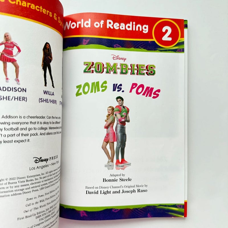 Disney Zombies 3 Stories in 1 book, World of Reading, Early Reader