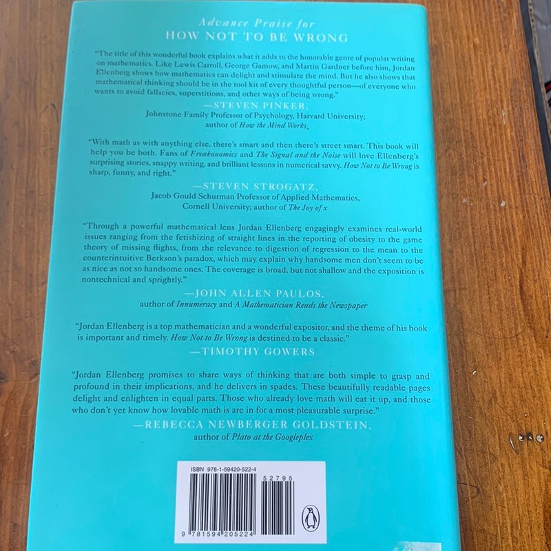 How Not to Be Wrong by Jordan Ellenberg, Hardcover | Pangobooks