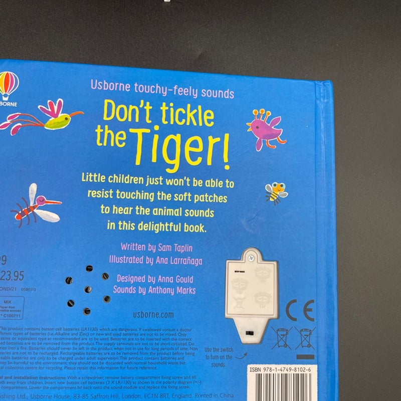 Usborne touchy feely sounds don’t tickle the tiger ! Board book