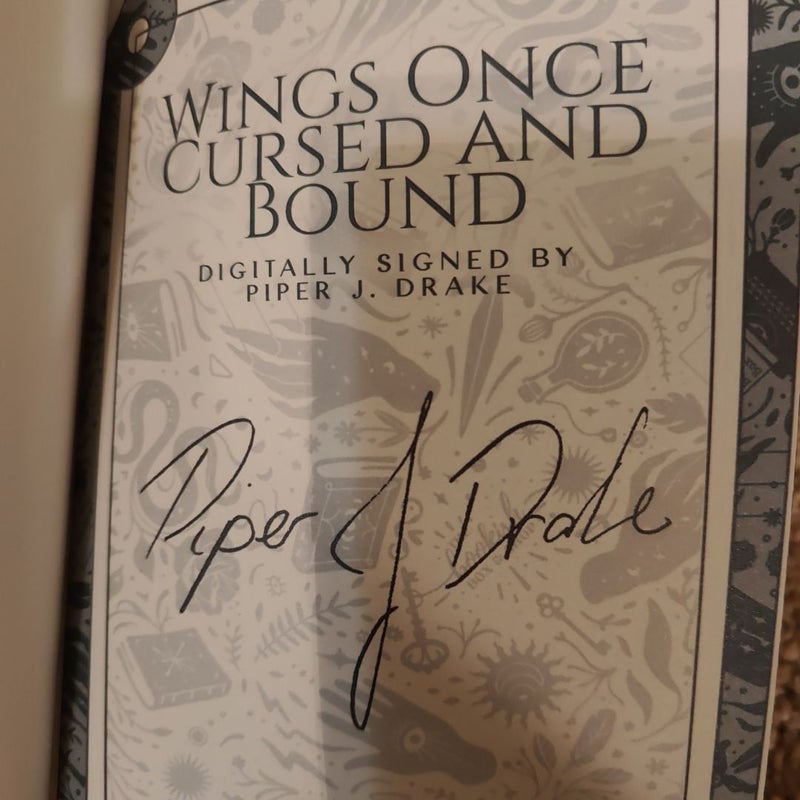 Wings Once Cursed and Bound - Signed Special Edition 