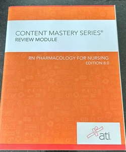 RN Pharmacology for Nursing Edition 8. 0