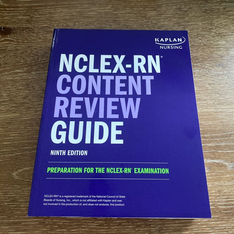 Kaplan Next Gen NCLEX-RN Content Review Guide