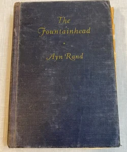 The Fountainhead By Ayn Rand 1943 1st Ed. Bobbs-Merrill Hardcover