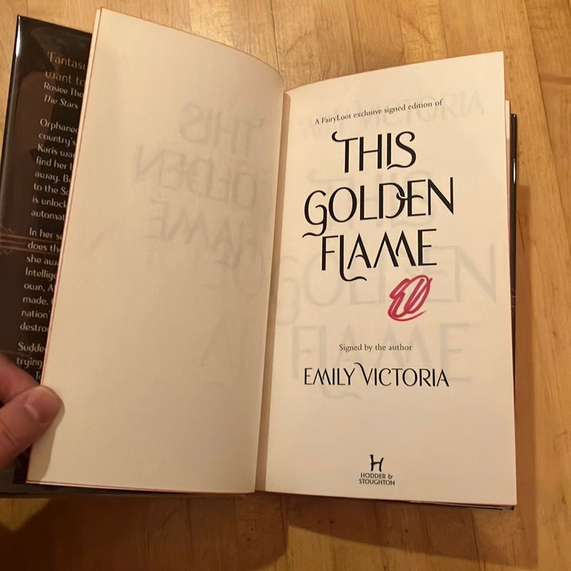 This Golden Flame (signed Fairyloot edition)