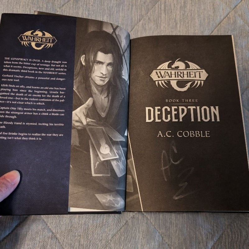 Conspiracy Revenge and Deception Kickstarter Hardcovers Signed