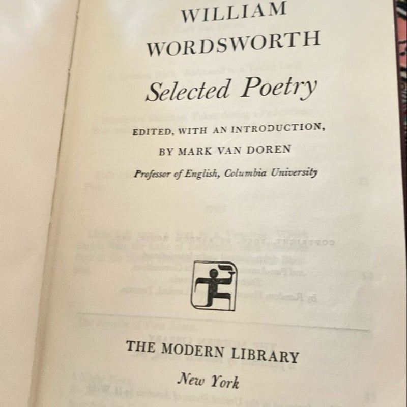 William Wordsworth Selected Poetry 