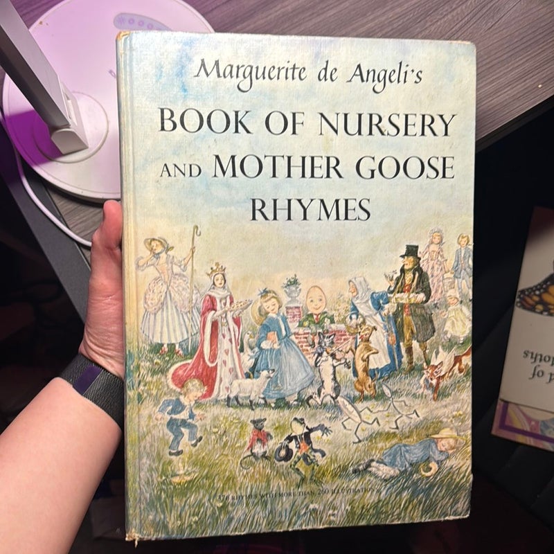 A book of nursery and mother goose rhymes