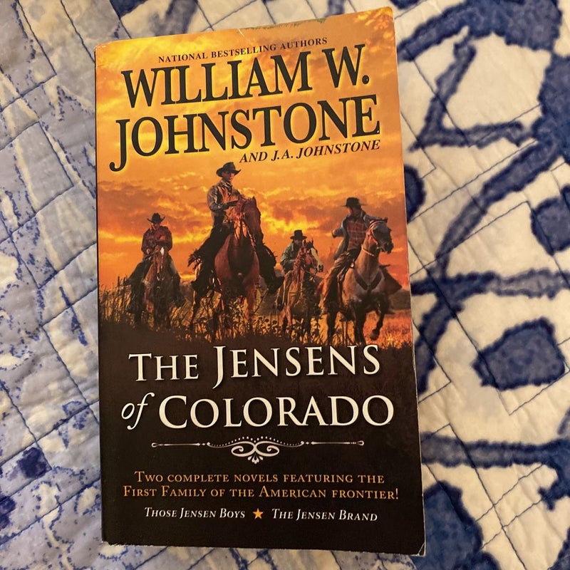 12 books by William W. Johnstone: 1. Bad Days for Bad Men and  Smoke Jensen's American Justice; 2. The Fighting O’Neils; 3. Hard Road to Vengeance: 4. Sons of Thunder; 5. To the River’s End; 6. Black Hills Blood Hunt; 7. Riding the Nightmare; 8. Mean and Evil; 9. Preacher’s Purge; 10. Slaughter at Wolf Creek; 11. The Jensens of Colorado (two complete novels); 12. The Fires of Hell