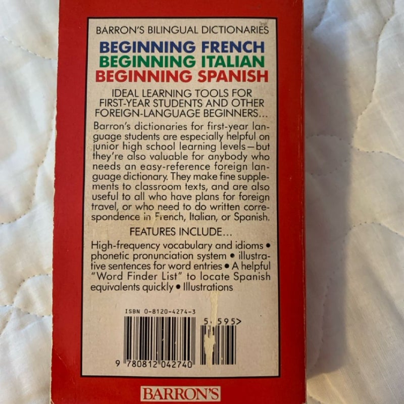 Beginning Spanish - English Dictionary