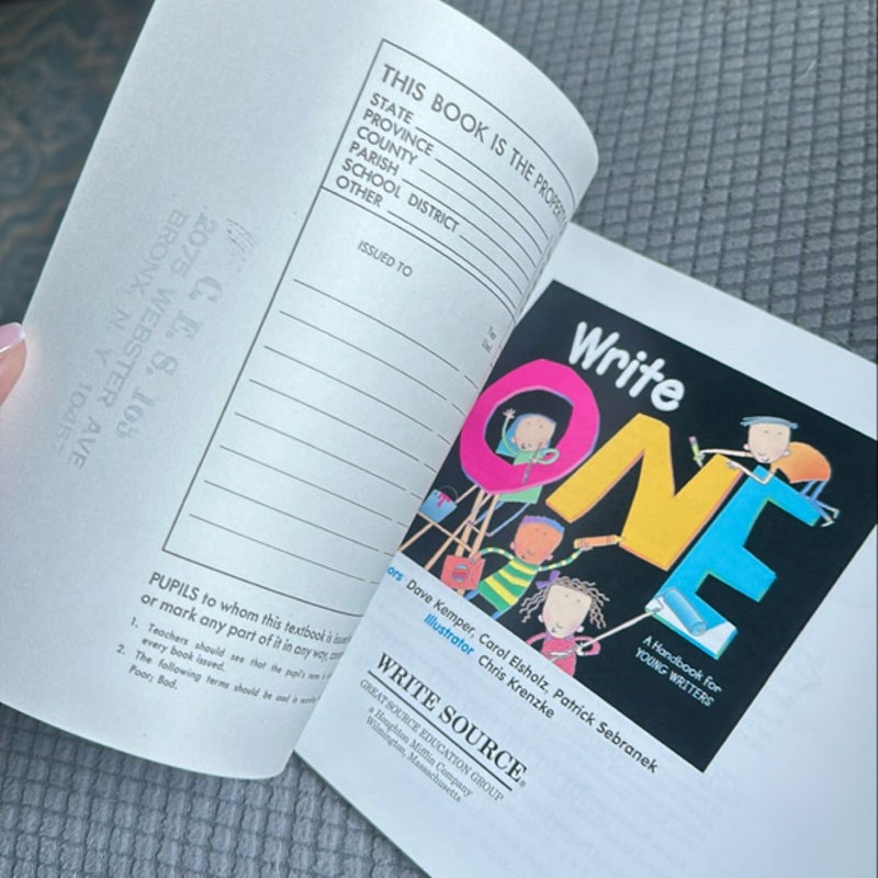 Write One: A Handbook for Young Writers