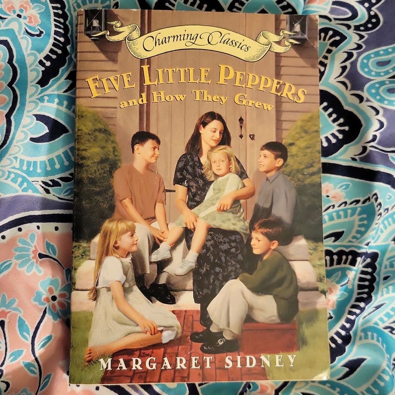 Five Little Peppers and How They Grew Book and Charm