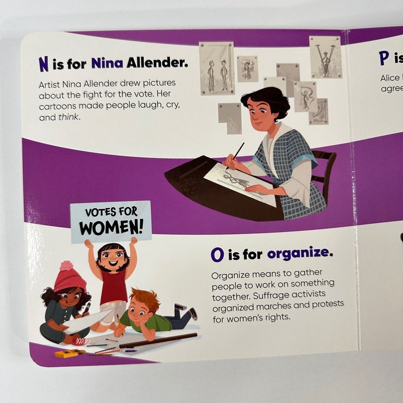 V is for Votes! A Suffragette Alphabet (Board Book)
