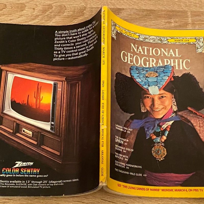 national geographic magazine March 1978 Vol,153 No.3