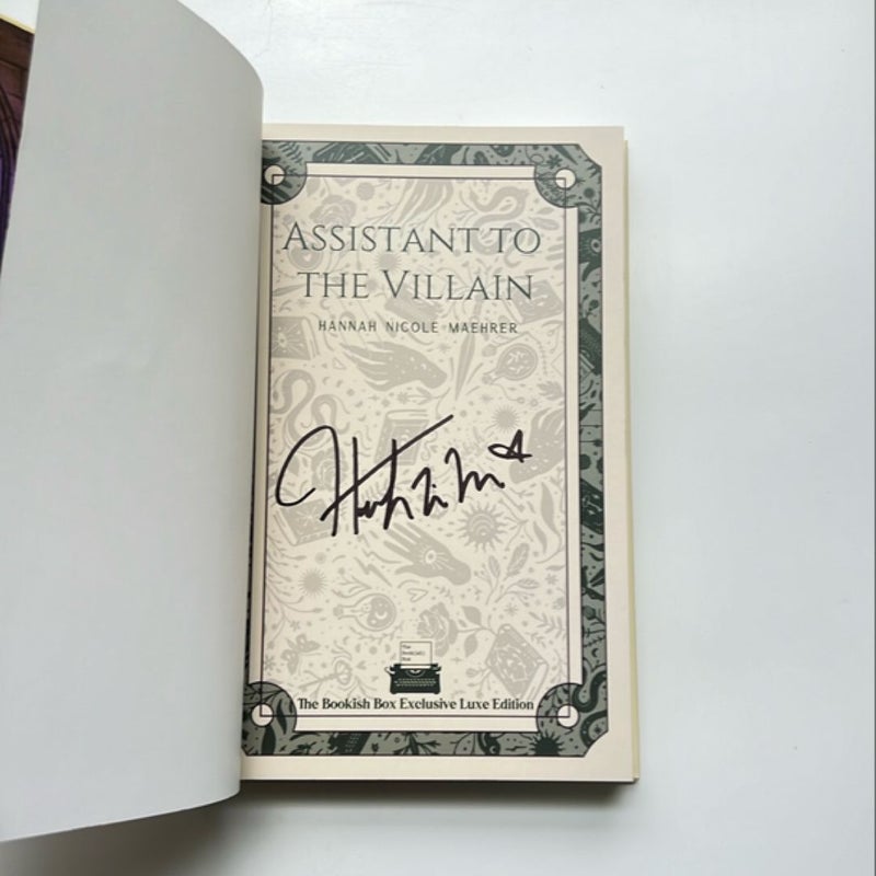 *Signed* Assistant to the Villain Bookish Box