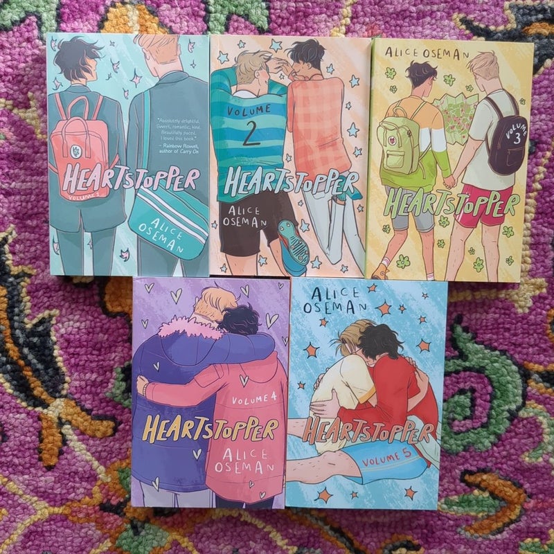 Heartstopper volumes 1-5 bundle