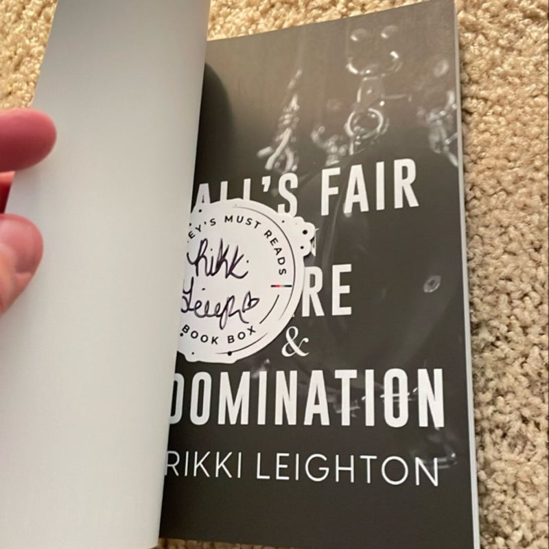 All’s Fair in Dare and Domination (Exclusive Cover with unattached bookplate) 