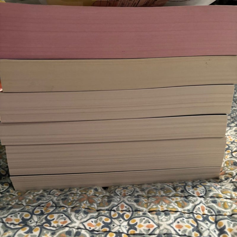 The Boys of Tommen series 1-5 with colored spines