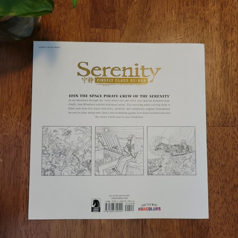 Serenity Adult Colouring Book