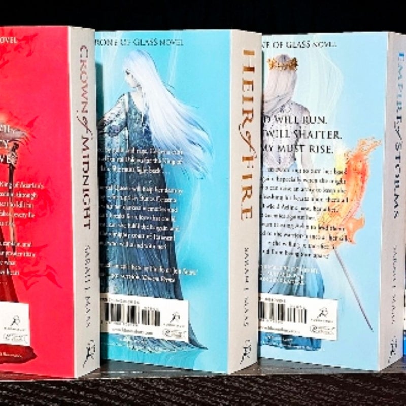 Throne of Glass  *oop UK paperback-complete set*