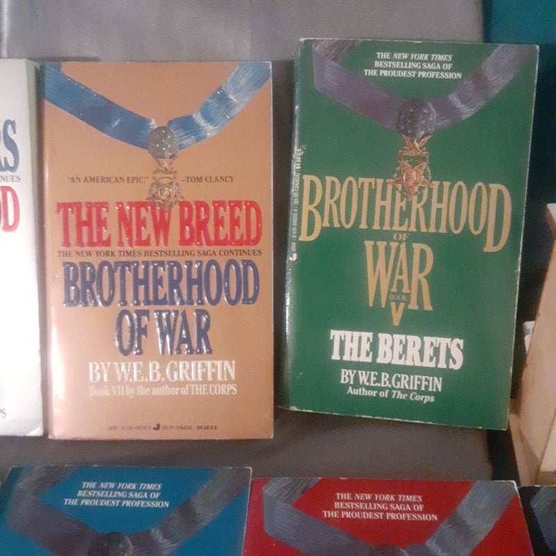 8 Brotherhood of War book set by W.E.B. Griffin 