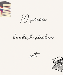 10 piece bookish sticker set 