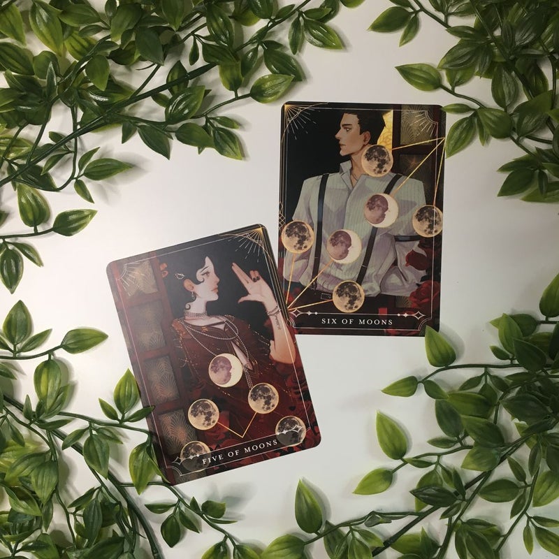 FairyLoot Tarot Cards Five and Six of Moons (Juliette & Roma) These Violent Delights