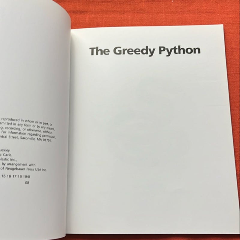 The Greedy Python/Ready-To-Read Level 1