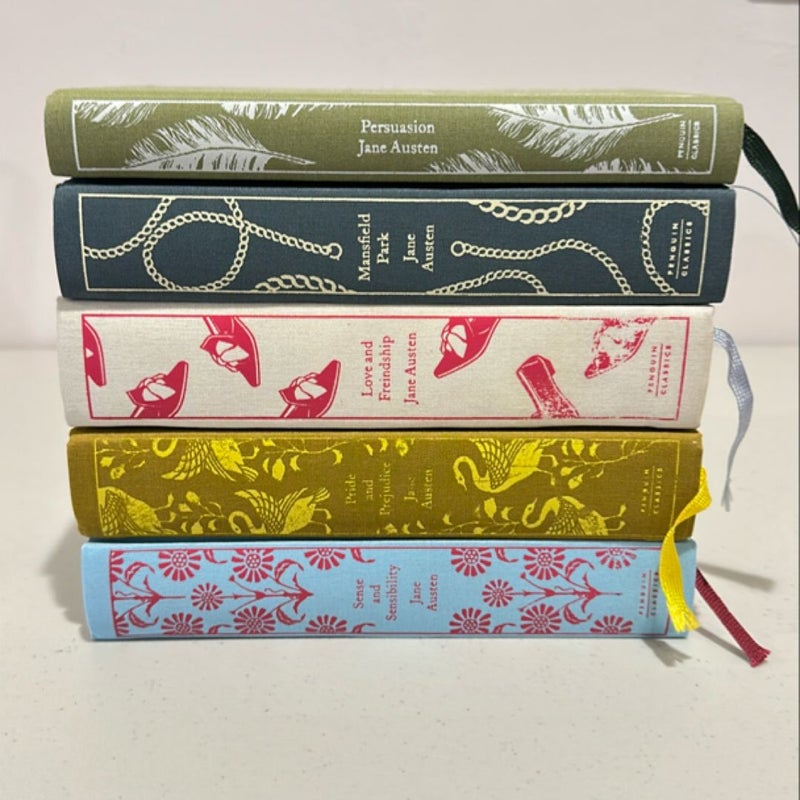 Persuasion, Mansfield Park, Pride and Prejudice, Love and Friendship, Sense and Sensibility (Hardcover Clothbound Editions)