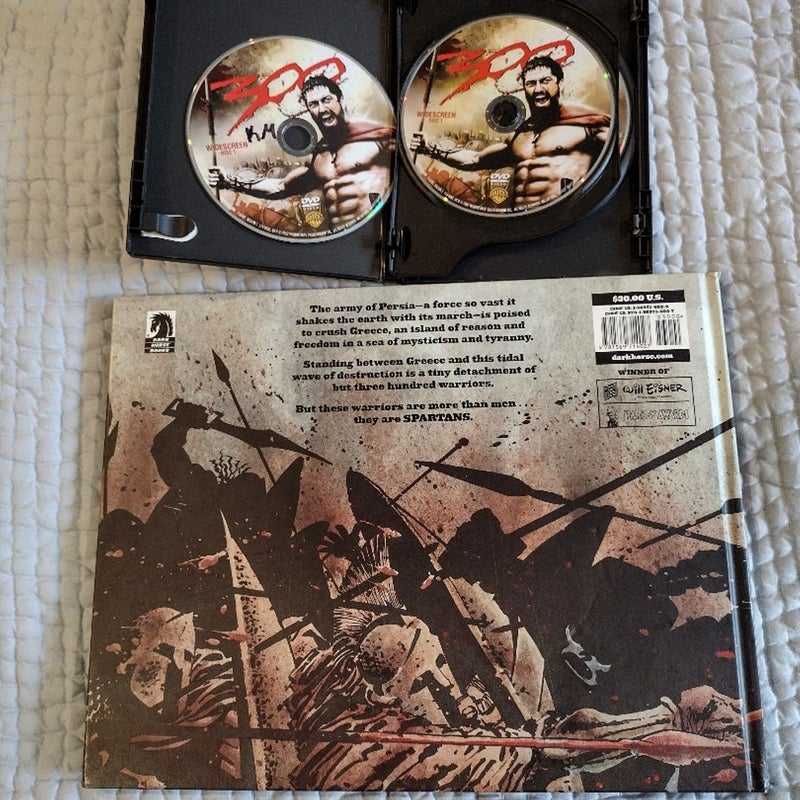 300 Comic Book and DVD movie bundle.
