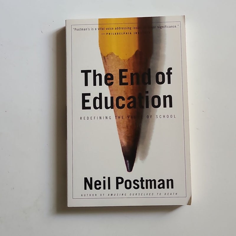 The End of Education