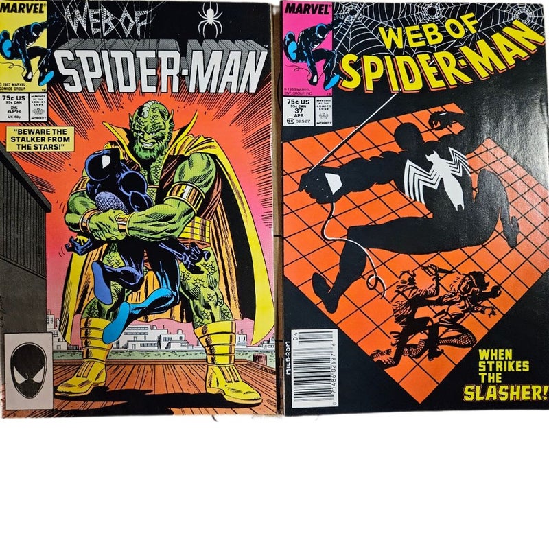 Web of Spider-Man Lot #25 #37-40 #42-47 Fine/VF Comics Collection Cult of Love