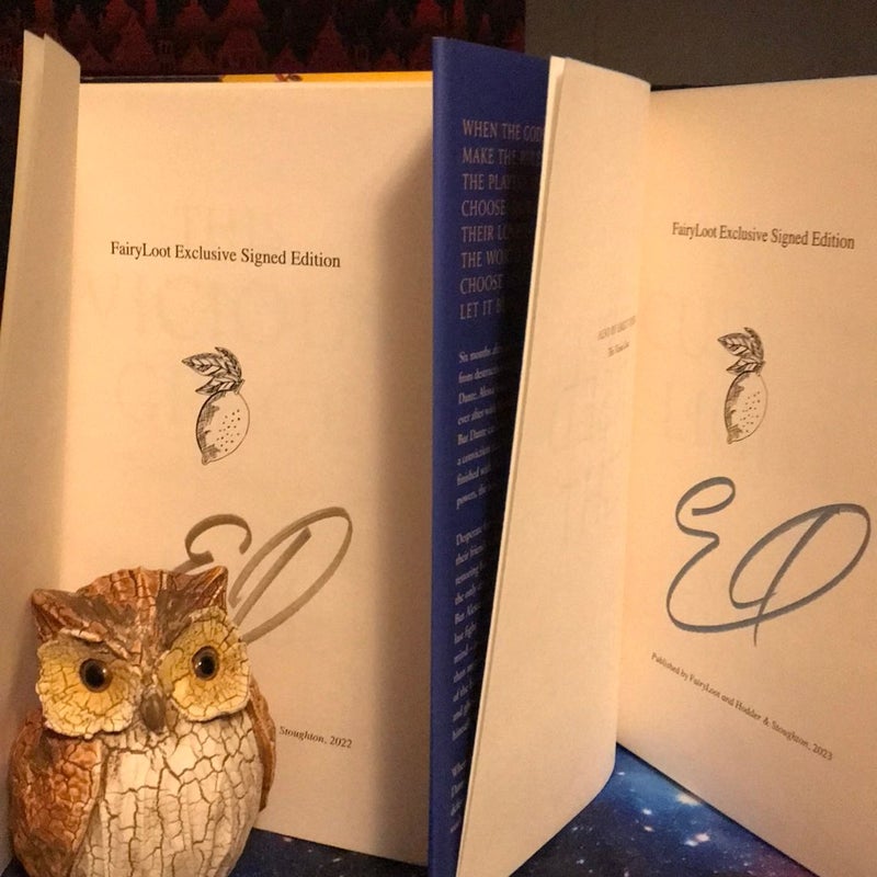 This Vicious Grace and This Cursed Light SIGNED *Fairyloot* Edition