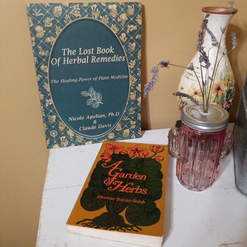 The Lost Book of Herbal Remedies & A Garden of Herbs bundle set