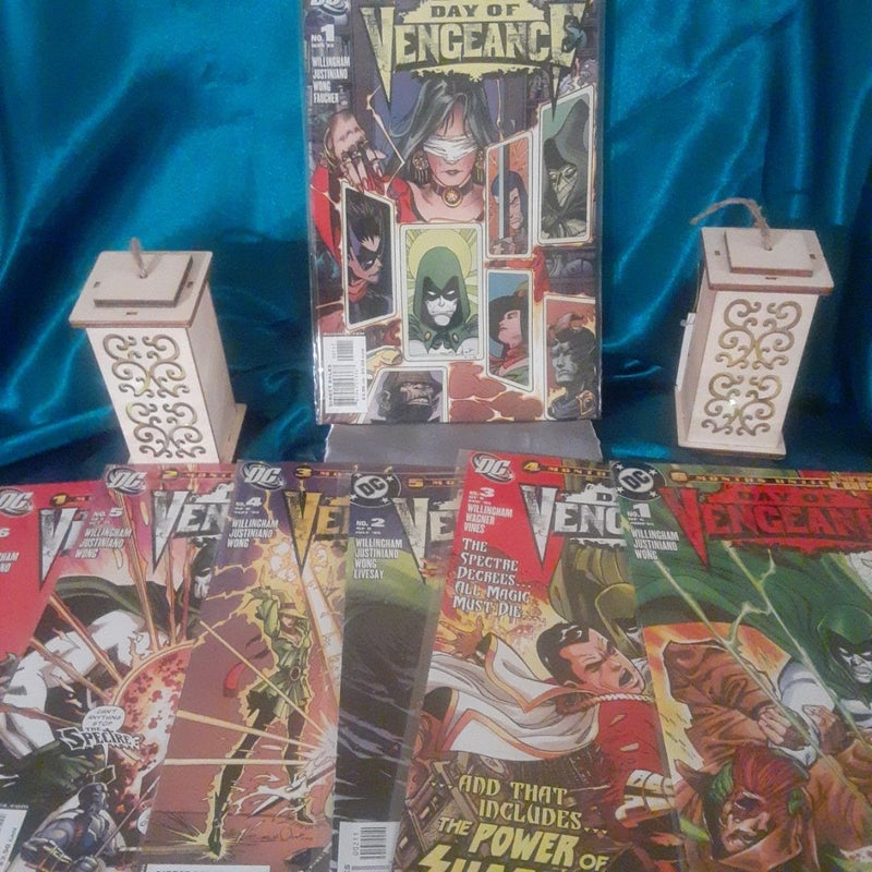 Day of Vengeance 1,2,3,4,5,6, Shadow Pact event, Infinite Crisis comic book lot