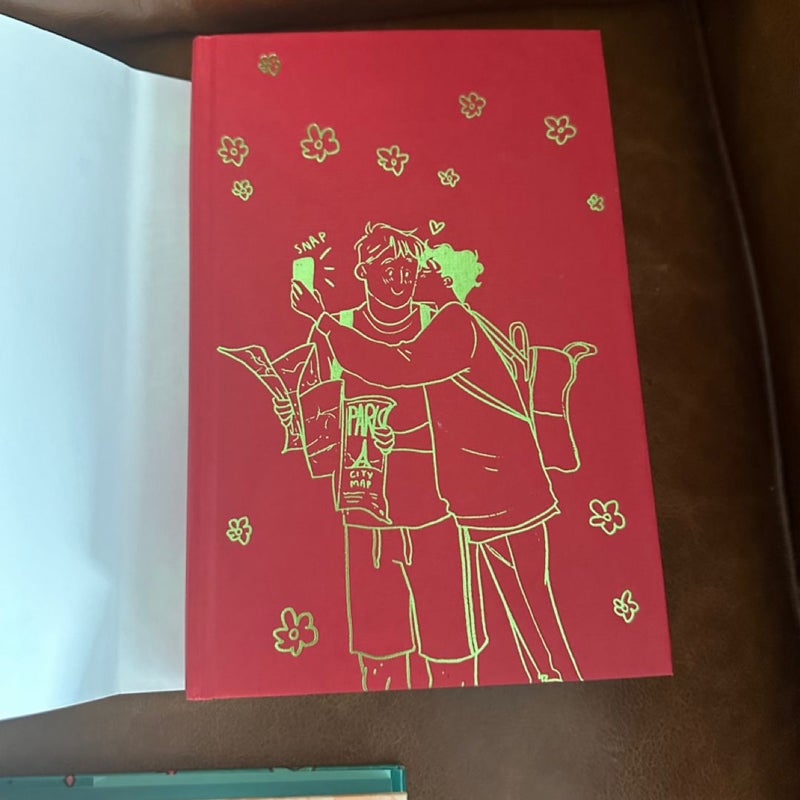 Heartstopper 1, 2, 3 (Fairyloot) signed special edition sprayed edges