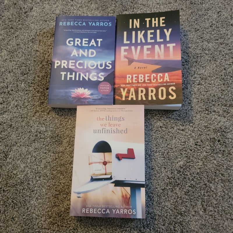 In the Likely Event (***Rebecca Yarros 3 book bundle)