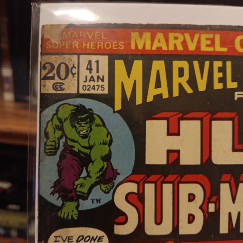 Hulk and the Sub-Mariner 1973 Marvel reader comic #41