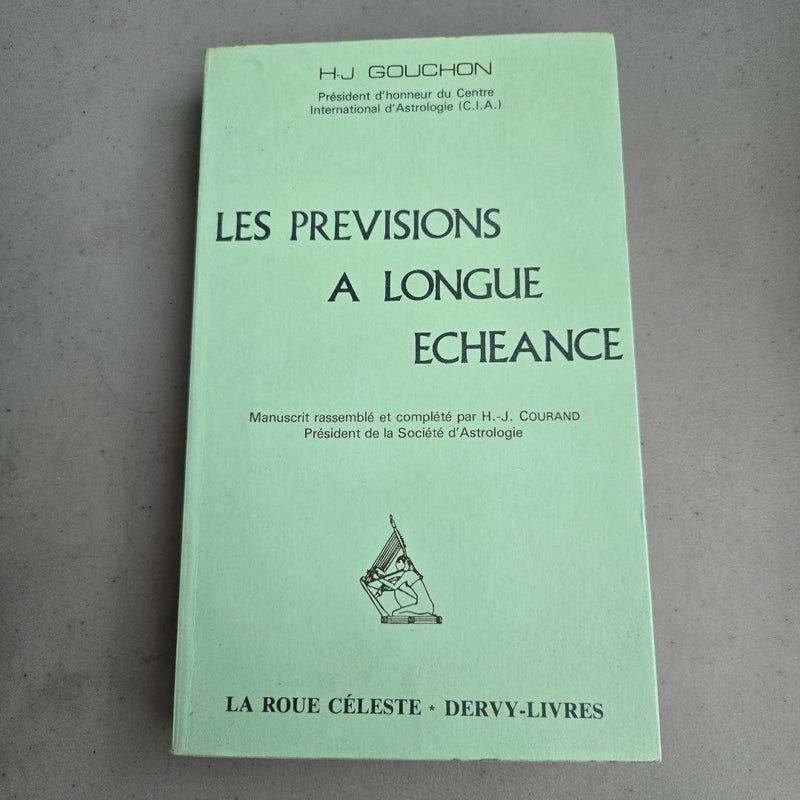 Les prévisions a longue échéance