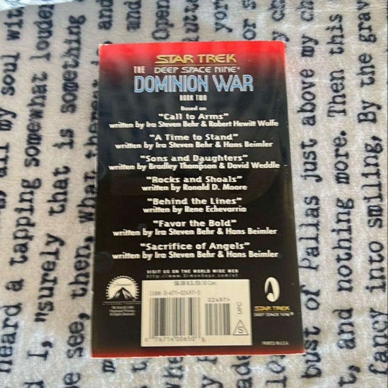 Star Trek deep space nine the Dominion war book 2