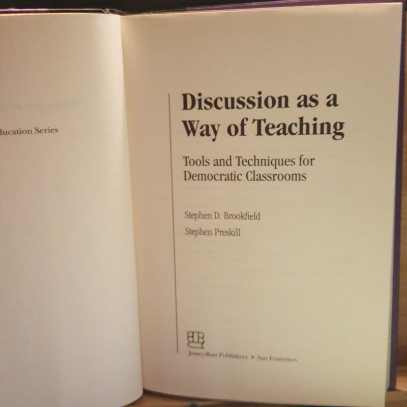 Discussion As a Way of Teaching